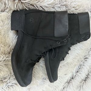 Timberland boots black brushed suede